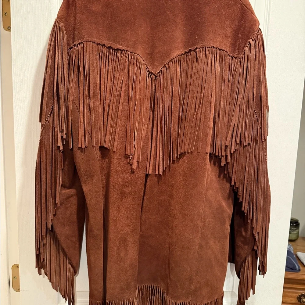 Trego’s Western Fringe Suede Jacket - Picture 3 of 3